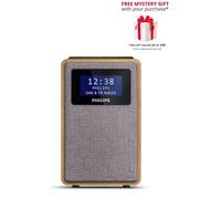 Philips TAR5005/10 radio Clock Digital Grey, Wood