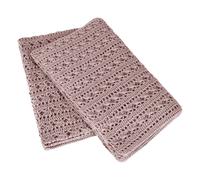 Tara Crochet Blanket Dusty Pink S007 110x160