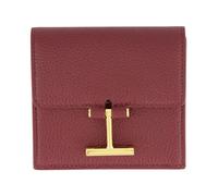Tara Grain Leather Card Holder - female - Tom Ford - Wallets & Cardholders - Red - ONE SIZE - Accessories ONE SIZE