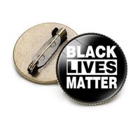 TARAKO Black Lives Matter Pin - I Have a Dream Solidarity Badges Blm Pin Black - Pin Back Buttons Badges Pins for Clothes Schoolbag Decoration, Protest Demonstration Pin Badge for Jackets, Backpacks