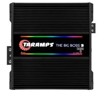 Taramps The Big Boss 3 Bass Black Amplifier 3000 Watts RMS 0.5 to 2 Ohms Multi Impedance, Amp Class D Monoblock, 108 RGB Effects, Crossover, Bass Boost, Car Audio System, Automatic Impedance, Smart 3k