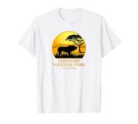 Tarangire National Park Tanzania T-Shirt, Men, White, Small
