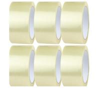 TaranNova Clear Packaging Tape Roll - Heavy Duty, Low Noise, Secure & Strong Adhesive, Parcel Tape For Packing Boxes, Moving, And Long Term Storage (6, 72mm x 132m)
