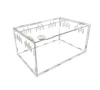 Tarantula Enclosure, Reptile Breeding Box Terrarium Cage, Leak Proof Display Case for Spiders, Scorpions, Praying Mantises, Small Snakes, Inserts, Portable Hatching Container