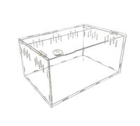 Tarantula Enclosure, Reptile Breeding Box Terrarium Cage, Leak Proof Display Case for Spiders, Scorpions, Praying Mantises, Small Snakes, Inserts, Portable Hatching Container