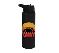 Tarantula Insects Bug Lover Retro Vintage Sunset Stainless Steel Insulated Water Bottle