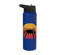 Tarantula Insects Bug Lover Retro Vintage Sunset Stainless Steel Insulated Water Bottle