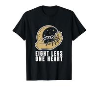 Tarantula Keeper Nocturnal Arachnid Hobbyist Moon Badge. Value Graphic T-Shirt, Men, Black, XL