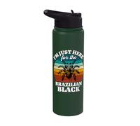 Tarantula Pet Just Here Brazilian Black Tarantula Stainless Steel Insulated Water Bottle