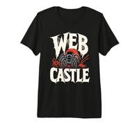Tarantula Spider Web Castle Grunge Premium T-Shirt