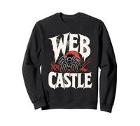 Tarantula Spider Web Castle Grunge Sweatshirt