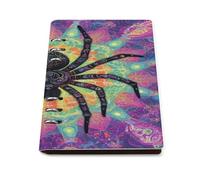 Tarantula Spider Web Leather Ruled Notebook with 90 Sheets Loose Leaf Notebooks Daily Journal for Women Men