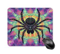 Tarantula Spider Web Printed Square Gaming Mouse Mat Soft Non-Slip Computer Game Mice Pad for Home Office Laptops