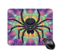 Tarantula Spider Web Printed Square Gaming Mouse Mat Soft Non-Slip Computer Game Mice Pad for Home Office Laptops