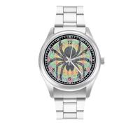 Tarantula Spider Web Simple Stainless Watch Fashion Designer Wristwatch Easy Reader Analog Watches Gifts for Men