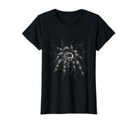 Tarantula Spider Web Spider Net Detailed Value Graphic T-Shirt, Women, Black, XL