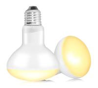 Tararium 2 Pack 100W Reptile Heat Lamp Bulb E27 Tortoise Basking Light Bulb Dimmable UV UVB Daylight Heating Bulb for Vivarium/Lizards/Bearded Dragon/Snakes/Puppies/Chicks/Amphibian