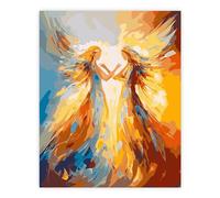 TARATH Painting by Numbers for Adults and Beginner, Paint by Numbers Angel Without Frame, Oil Paintings on Canvas, Home Wall Decor 16x20in (40x50cm)