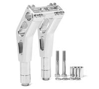 TARAZON 7" / 8" Pullback Handlebar Risers for 1", 1-1/8" & 1-1/4" Handlebars, CNC 6061-T6 Aluminium Riser Clamp Compatible with Harley Dyna Softail Sportster Touring, Club Style