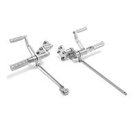 TARAZON Aluminum Forward Controls Kit Pegs Levers Linkages 10" for Harley Davidson Sportster XL 883 1200 XL883 XL1200 2014-2022 (Chrome Polished)