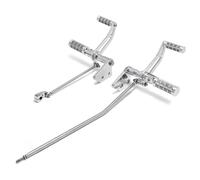 TARAZON Billet Forward Controls Pegs for Harley Dyna Street Bob 2006-2017, Low Rider Super Glide 2000-2017 Silver