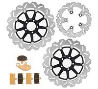 TARAZON Front Brake Disc Discs Pads for KAWASAKI Ninja ZX9R ZX 9R 900 1994 1995 1996 1997 Disk Disks Rotors for Motorcycle