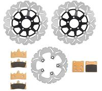 TARAZON Front Rear Brake Discs Rotors pads for Suzuki GSF 1200 GSF 1200 S Bandit 2001-2005