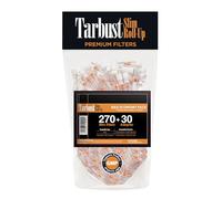 Tarbust 270+30 Cigarette Filters Tips for Slim, Extra Slim and Roll Up, Smart Tar Filters for Cigarettes, 270 Plastic + 30 Adapters 5.25 - 6 mm Mouthpiece for Smoking
