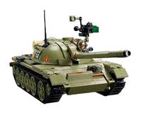 Tarcury 3in1 T-54/T-55 Medium Tank Building Set - Army Set with 2 Toy Soldiers, 1:35 Scale, 604 PCS - Fun Military Model Kit for Kids and Adults