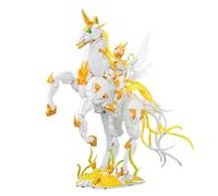Tarcury Angel Knight Model Kit Building Toy with White Horse - Premium Mythical Creatures Collection Set 1289 PCS, Educational Construction Blocks Gift for Kids Age 8+