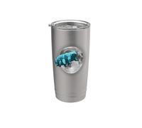 Tardigrade in Space | Funny Water Bear Moon Stainless Steel Insulated Tumbler