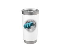 Tardigrade in Space | Funny Water Bear Moon Stainless Steel Insulated Tumbler
