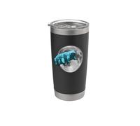 Tardigrade in Space | Funny Water Bear Moon Stainless Steel Insulated Tumbler