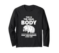 Tardigrade Sarcasm Body Peak Performance Humor Funny Nature Long Sleeve T-Shirt