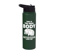 Tardigrade Sarcasm Body Peak Performance Humor Funny Nature Stainless Steel Insulated Water Bottle