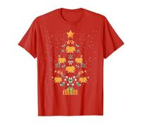 Tardigrade Water Bear Microbiology Christmas Tree Xmas T-Shirt