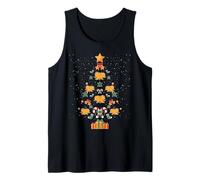 Tardigrade Water Bear Microbiology Christmas Tree Xmas Tank Top