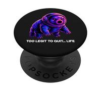 Tardigrade Water Bear Space Art Too Legit To Quit Life PopSockets Adhesive PopGrip