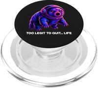 Tardigrade Water Bear Space Art Too Legit To Quit Life PopSockets PopGrip for MagSafe