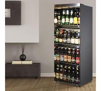Targawerelax Fridge Wraps Kitchen Fridge Stickers Cover Full Doors, Fridge Sticker Full Covering Door Fridge Covers Skins Wall Stickers for Kitchen Decal, Full of All Kinds of Beer