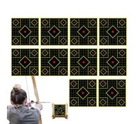 Target, 30 x 30 cm Paper Mats - Training Target, Outdoor Exercise, Garden Training, Leisure Fun, Activity Game