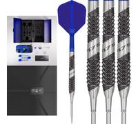 TARGET Darts 975 Ultra Marine 02 25G 97.5% Tungsten Swiss Point Steel Tip Darts Set with K-Flex