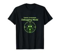 Target Acquired Debugging Mode Neon Bug Crosshair T-Shirt