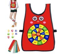Target Bullet Vest, Sticky and Projectile Jacket | Washable Sports Equipment for Park Garden Beach School Adults Playful Activity