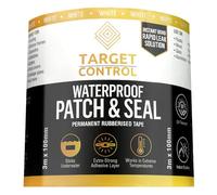 Target Control™ | Waterproof Leak Tape | White, 3M X 100MM | Butyl Tape, Caravan Seal & Patch Repair, Gutter Repair Tape, White Butyl Waterproof Fix