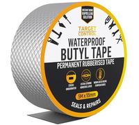 Target Control Waterproof Tape for Leaks 5M x 55mm Butyl Pipe Repair Tape | Self-Adhesive Sealing Strip for Roof Flashing, Gutters, Tents, Caravans, Plumbing and Outdoor Use