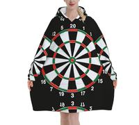 Target Dart,Women's Oversized Wearable Blanket Hoodie, Blanket Sweatshirt,Flannel Pullover Blanket