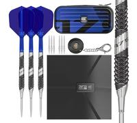 TARGET Darts 975 Ultra Marine 02 21G 97.5% Tungsten Swiss Point Steel Tip Darts Set with K-Flex