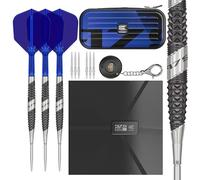 TARGET Darts 975 Ultra Marine 03 22G 97.5% Tungsten Swiss Point Steel Tip Darts Set with K-Flex