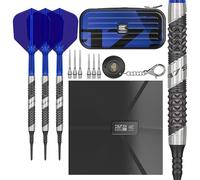 TARGET Darts 975 Ultra Marine 20G 97.5% Tungsten Soft Tip Darts Set with K-Flex